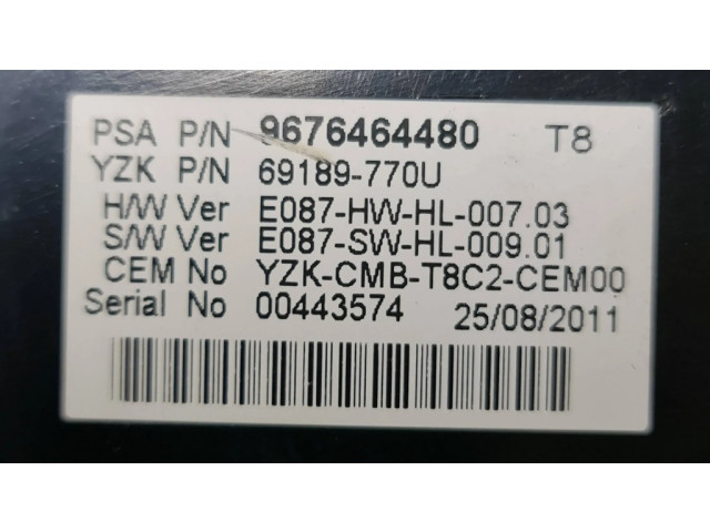 Панель приборов 9676464480, 00443574   Peugeot 3008 I       