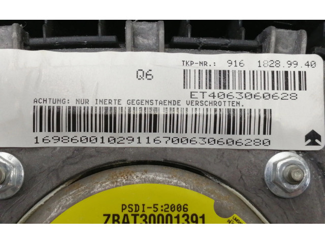 Подушка безопасности водителя 91618289940, ET4063060628   Mercedes-Benz A W168