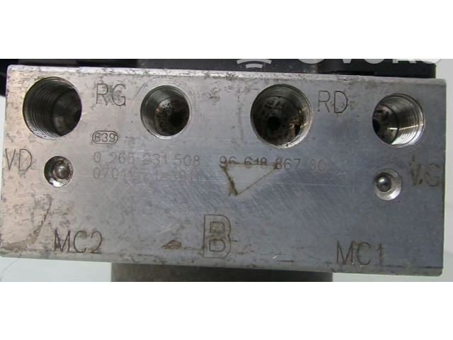 Блок АБС 0265231508, 9661886780 Citroen C4 I 2004 - 2010 года
