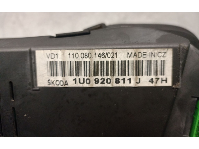 Панель приборов 1U0920811J, 1U1919034QKD0   Skoda Octavia Mk2 (1Z)       
