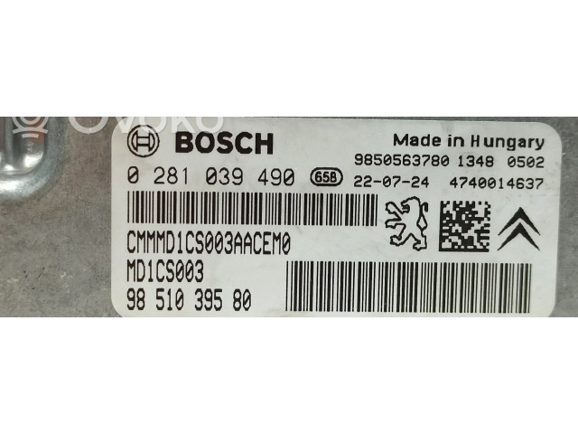 Řídící jednotka 9850563780, 9851039580   Peugeot 208 2023