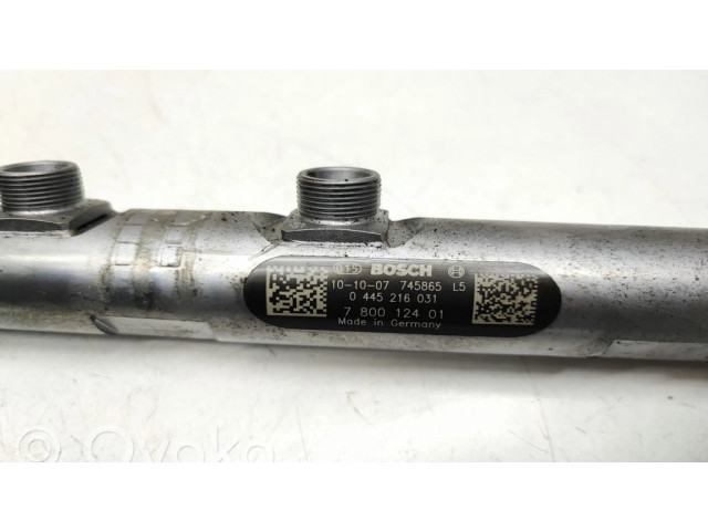 Vstřikovací lišta 0445216031, 7800124 BMW 5 F10 F11 pro naftový motor 3.0 N57D30A