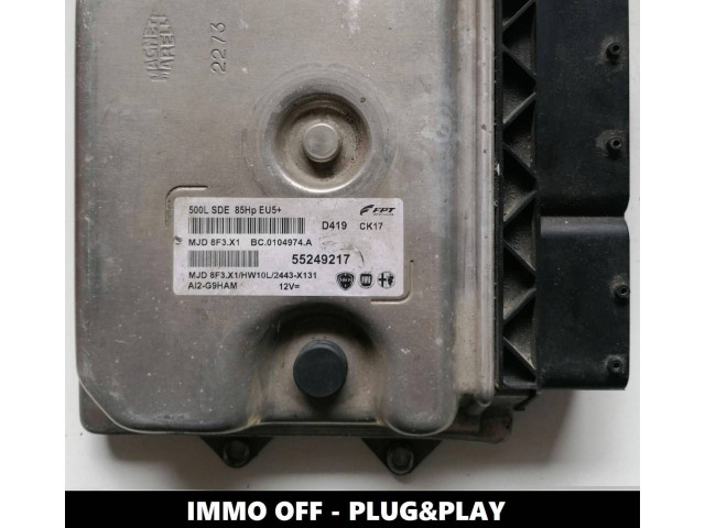 Блок управления двигателя 55249217, MJD8F3X1   Fiat 500L