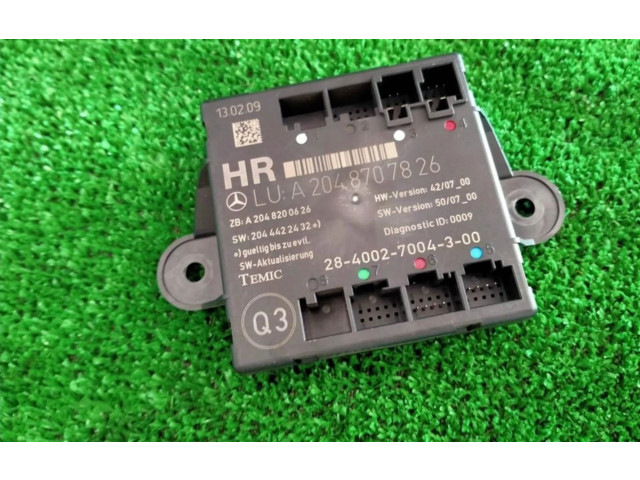 Řídící jednotka A2048707826 Mercedes-Benz GLK (X204) 2009