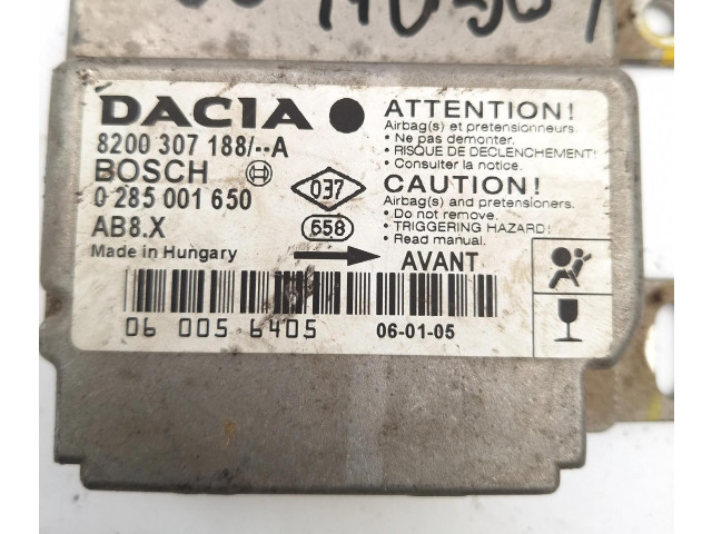 Блок подушек безопасности 8200307188A, 0285001650 Dacia Logan I