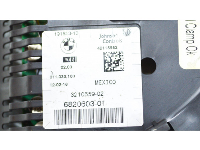 Přístrojová deska BMW X5 F15 2016 6820603, 19153310