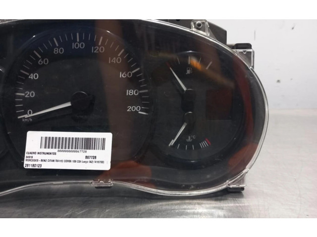 Přístrojová deska Mercedes-Benz Citan W415 2015 281180123