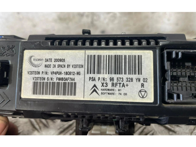 Блок управления климат-контролем 96573328 Citroen Berlingo