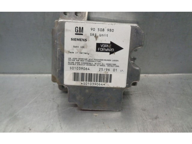 Блок подушек безопасности 90508980, 5WK4169   Opel Vectra B