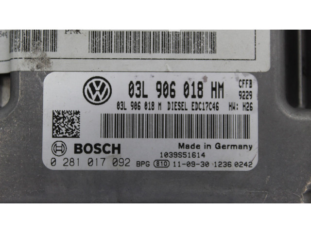 Řídící jednotka 03L906018HM, 170KM Seat Alhambra (Mk2) 2012
