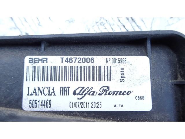 Электрический вентилятор радиаторов 50514469, T4672006 Alfa Romeo Giulietta для бензинового двигателя 940A2000 1.4