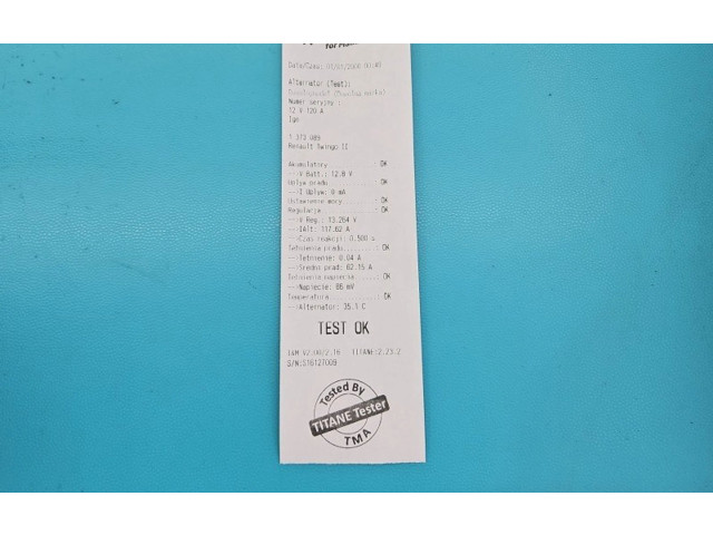 Генератор     8200660033, IMPRK1373089    Renault Twingo II 