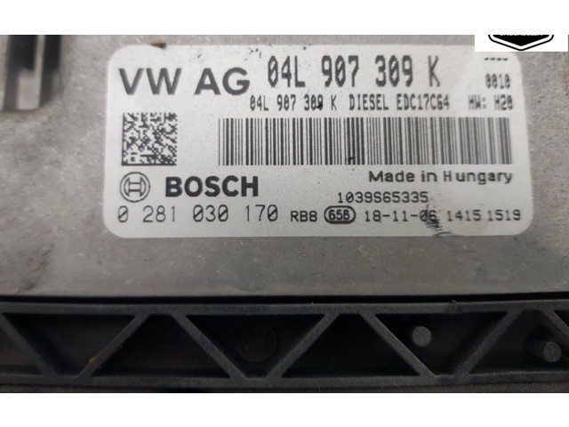 Блок управления двигателя 0281030170, 0281030170 Volkswagen Caddy
