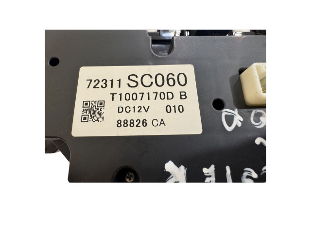 Блок управления климат-контролем 72311SC060, 88826CA   Subaru Forester SH