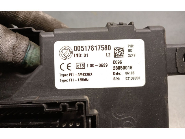 Pojistková skříňka Řídící jednotka BSM 00517817580, DELPHI Fiat Grande Punto 2006