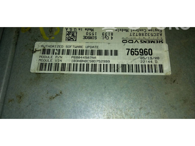 Блок управления двигателем Блок управления P68044507AA, P68044507AA Dodge Grand Caravan