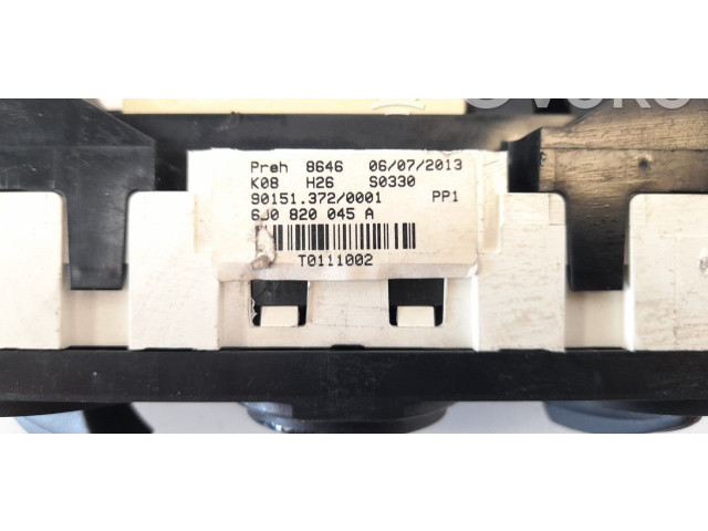 Модуль блока управления кондиционером 6J0820045A, T0111002   Seat Ibiza IV (6J,6P)