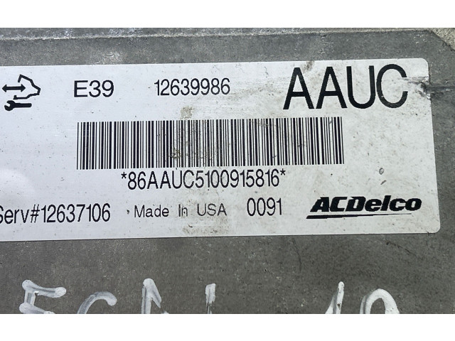 Блок управления двигателя 86AAUC5100915816, 12637106 Buick Regal