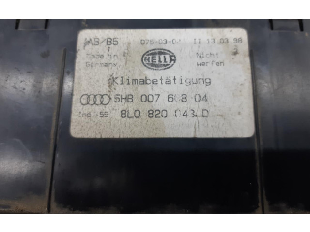 Блок управления климат-контролем 8L0820043D   Audi A3 S3 8L