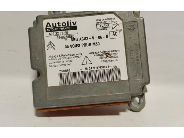 Блок подушек безопасности 9648938880 Citroen Berlingo