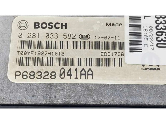 Блок управления двигателя P68328041AA, 0281033582 Jeep Compass