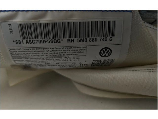 Боковая подушка безопасности 5M0880742G Volkswagen Golf Plus
