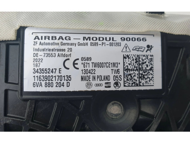 Надувная подушка для пассажира 6VA880204D, 34355247E Skoda Octavia Mk4