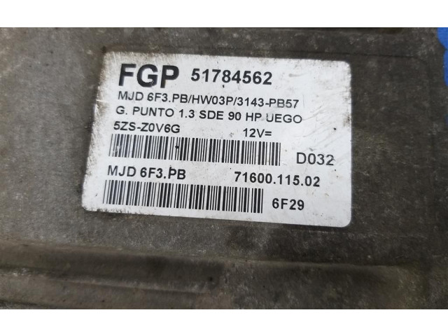 Комплект блоков управления 51718552 Fiat Grande Punto