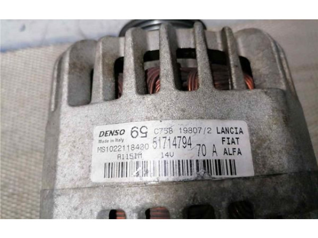 Генератор 51714794, 51714794   Fiat Punto (199)      