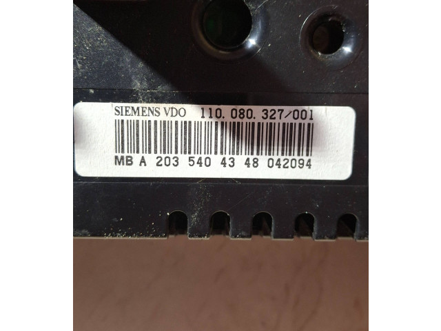 Přístrojová deska Mercedes-Benz C W203 2004 A2035404348, 110080327001