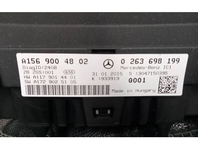 Přístrojová deska  Mercedes-Benz GLA W156 2015 A1569004802, 0263698199  