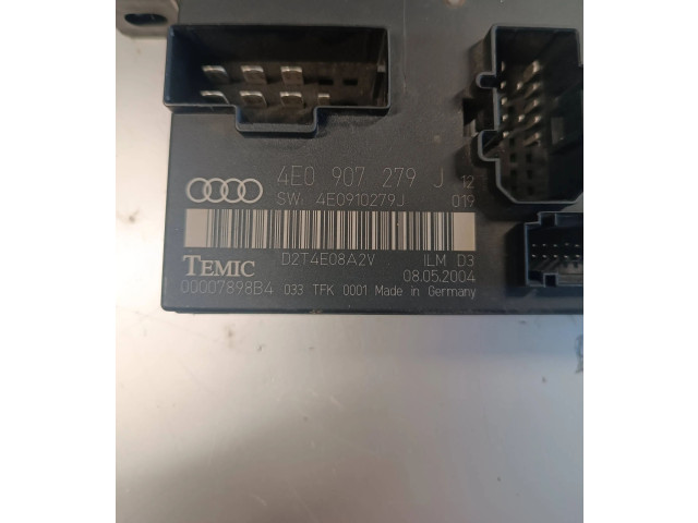 Zámek zadních dveří 4E0907279J, 00007898B4 Audi A8 S8 D3 4E 2004