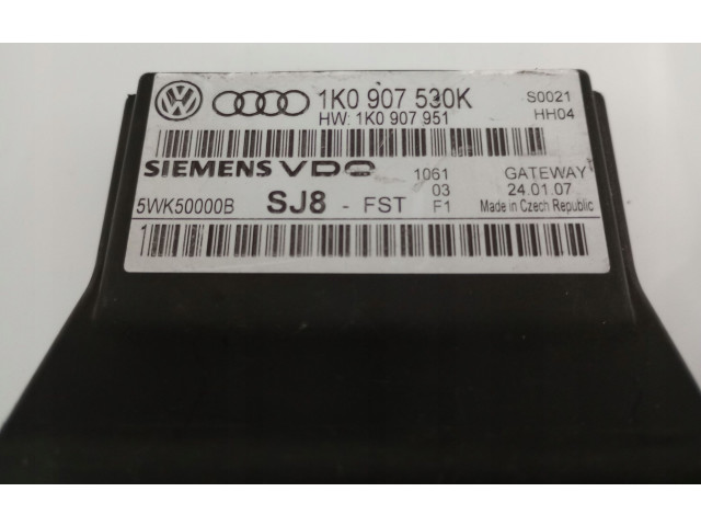 Модуль управления gateway Skoda Octavia Mk2 (1Z) 2004 - 2013 года 1K0907530K