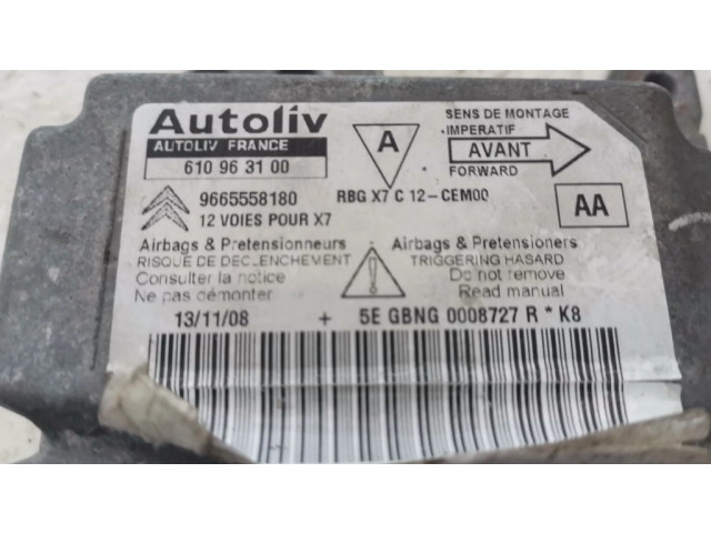 Блок подушек безопасности 610963100 Citroen C5