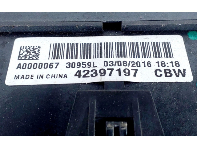 Pojistková skříňka 42397197, 95941608 Opel Mokka 2016