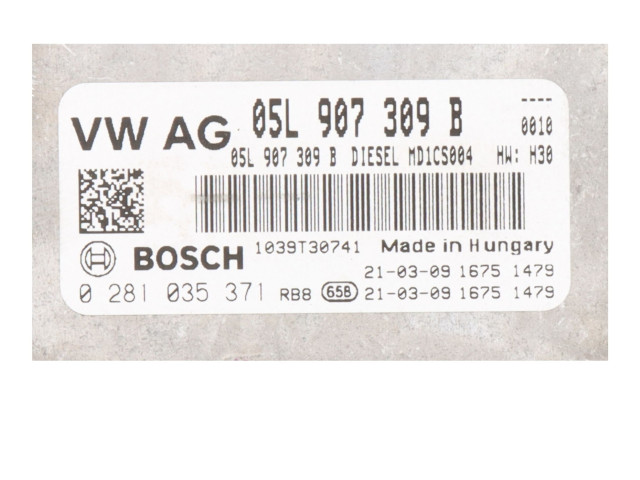 Řídící jednotka 05L907309B Volkswagen Arteon 2021