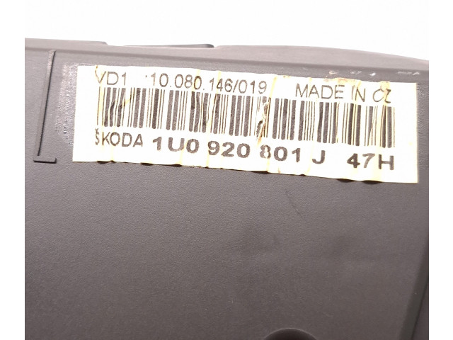 Комплект блоков управления 038906012HA, 0281011309   Skoda Octavia Mk1 (1U)