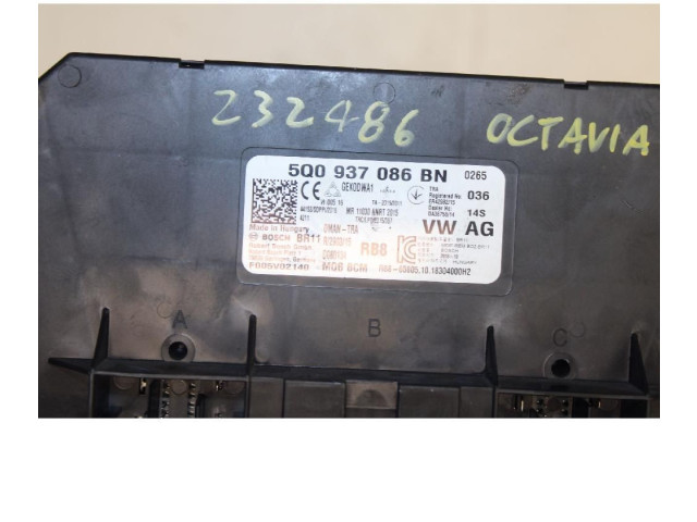 Блок управления 5Q0937086BN Skoda Octavia Mk3 (5E)