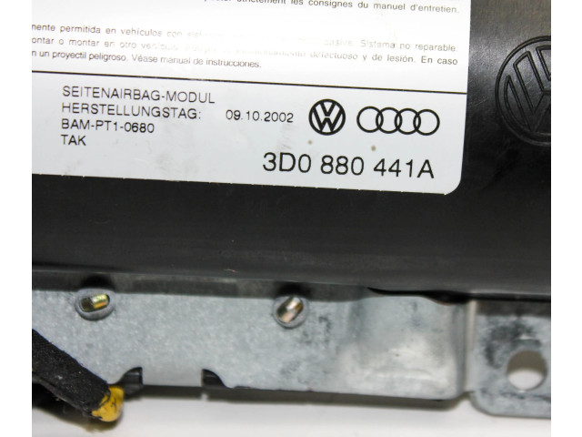 Подушка безопасности пассажира 3D0880441A Volkswagen Phaeton