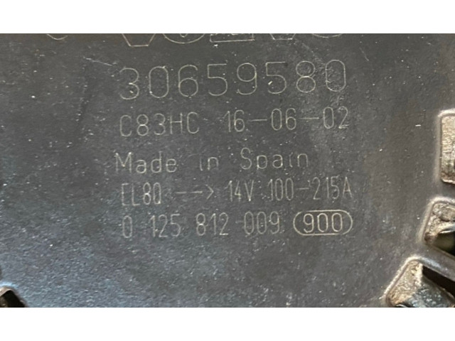 Генератор 30659580, 0125812009   Volvo XC90      