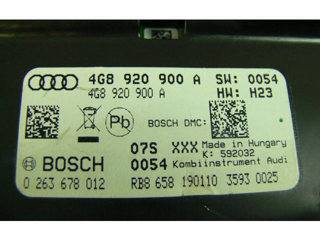 Панель приборов 4G8920900A   Audi A7 S7 4G       