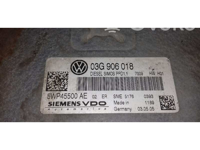 Řídící jednotka 03G906018, 5WP45500AE Volkswagen Passat Alltrack 2005