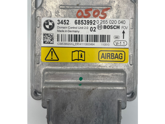 Блок подушек безопасности 6853992, 0265020040   BMW X3 F25