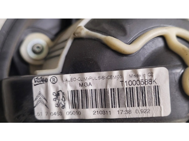 Вентилятор печки    T1000588K, 517045305010   Citroen C3 Picasso