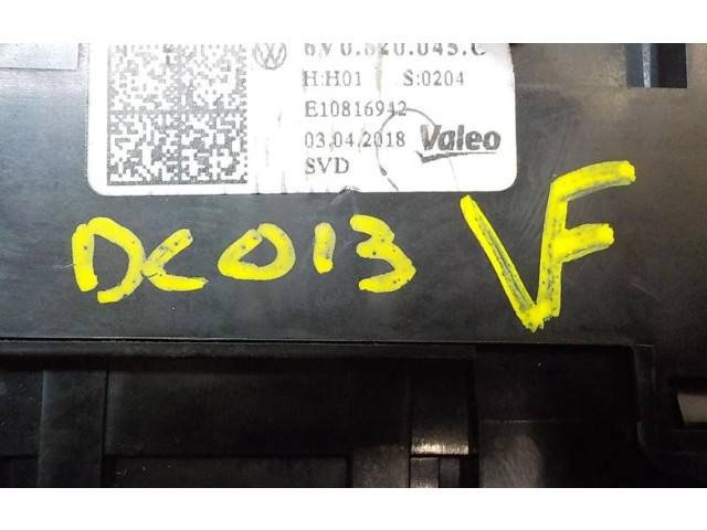 Модуль блока управления кондиционером 6V0820045C9B9, 6V0820045C Skoda Fabia Mk3 (NJ)