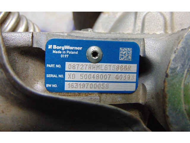  Турбина Dacia Duster  50048007, 16319700058   для двигателя H4D F 480      