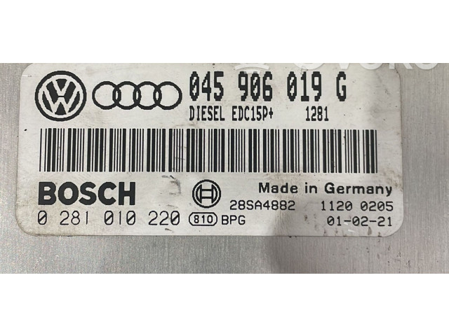 Блок управления двигателя 0281010220, 0281010220 Audi A2