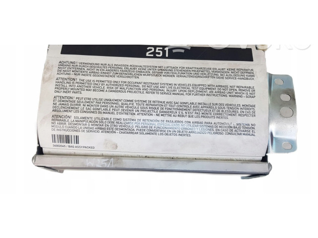 Подушка безопасности пассажира A2518600805 Mercedes-Benz R W251