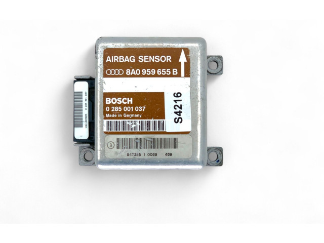 Блок управления надувных подушек 8A0959655B, 0285001037 Audi A4 S4 B5 8D