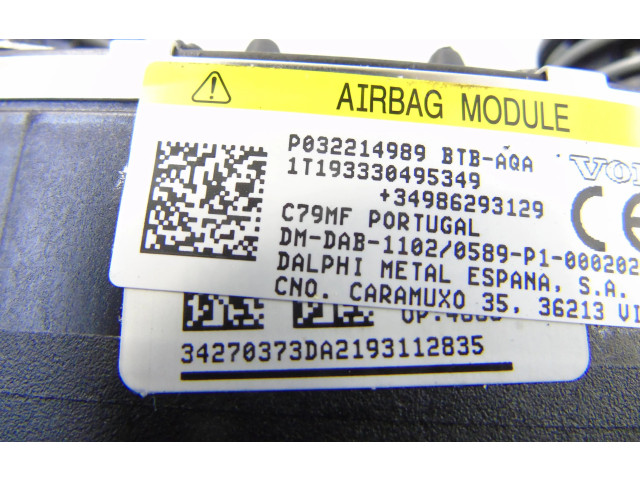 Подушка безопасности водителя 32214989 Volvo XC40